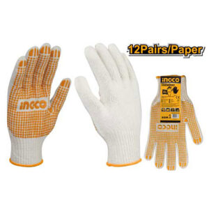 Knitted & PVC dots gloves HGVK05