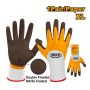 Nitrile frosted coated gloves HGNF01